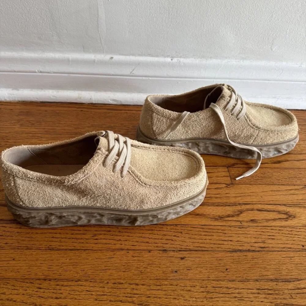 ZARA - TEXTURED SOLE LEATHER SHOE. Size 8 /EUR 41
